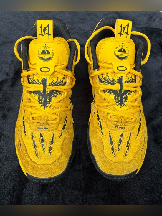 Puma Other - Puma Porsche x MB.03 Sport Yellow 309847-01 Men’s Size 9.5 Basketball Shoes EUC
